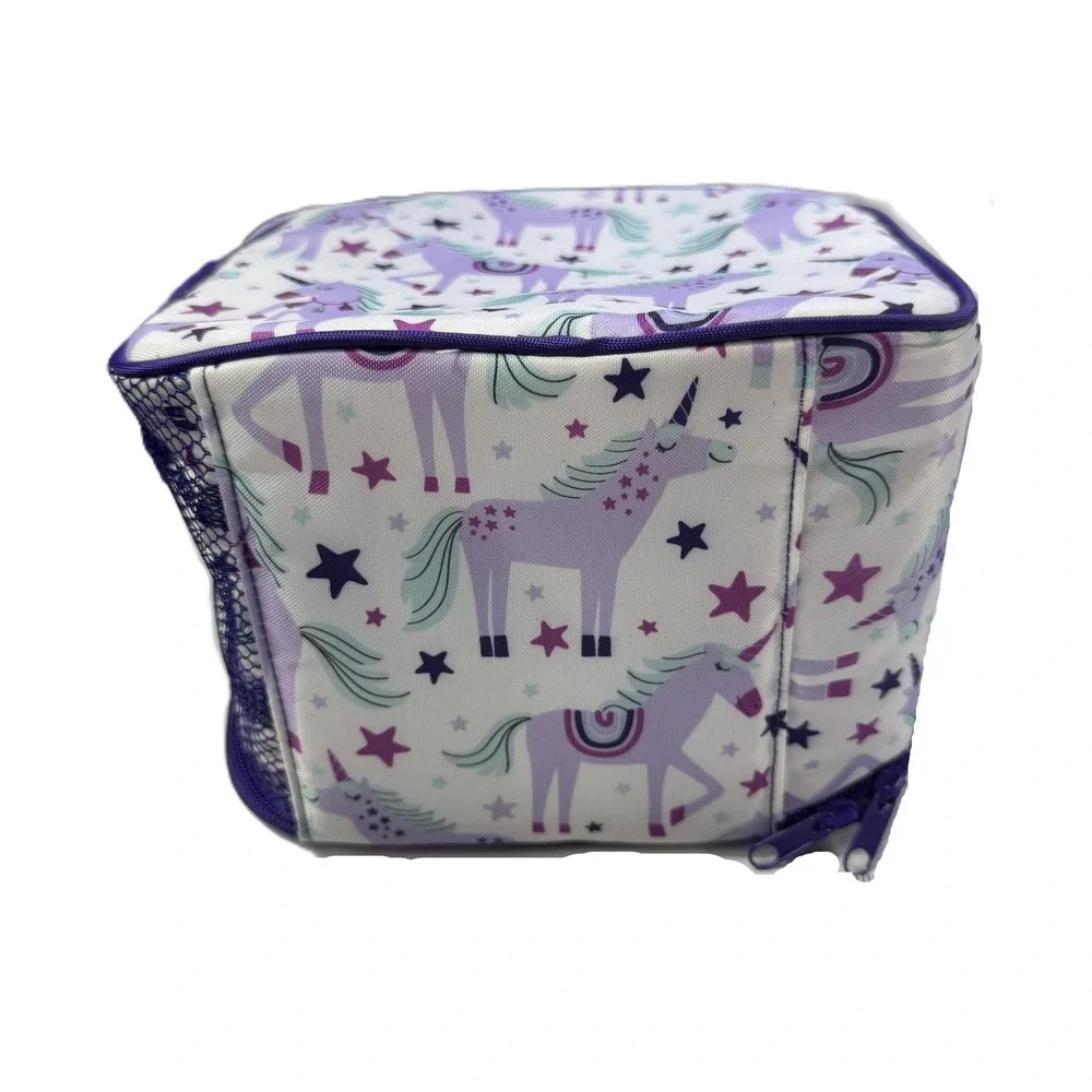 NEW Everyday Living Unicorn Lunch Box Purple Teal Star Insulated Bag Whimsical